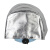 铝铂耐高温面罩防护透明隔热1000度辐射热锅炉冶炼头戴式头罩 白色