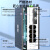 海奈 POE工业级光纤收发器 百兆单模单纤2光8电20KMSC接口导轨式光电转换器以太网交换机 B端 HN-6128SP-SC-B