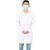 海斯迪克 HKCL-195 实验室白大褂防护衣 医生服药店护士服 美容院工厂工作实验服 女款长袖(纽扣袖)L码