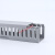 绝缘线槽PVC阻燃灰色走线槽 明装配电箱控制柜走齿形开口塑料线槽 高40*宽40/100米