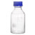 KAIJI LIFE SCIENCES高硼硅螺口锥形瓶玻璃三角烧瓶实验室蓝盖化学试剂瓶GL45盖透明高硼硅试剂瓶500ml 1个