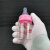 哆拉哆布新生儿标准口径0-3个月耐高温晶钻玻璃奶瓶60ml婴儿喝喝水 蓝色120ml