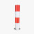 钢管警示柱固定反光立柱挡车防撞柱加厚型道路隔离路桩定制 红白-89*1000*2.0mm2
