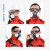 安爽利（ASL）防尘口罩kn95防毒面具全面罩 工业粉尘装修打磨高效防护全脸透气劳动 8200尘 一体式面具 送22片滤棉+手套
