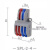 福为胜（FUWEISHENG) 按压式快速接线端子 快接头对接连接器 二进六出 FWS-SPL-2-6 50只彩色