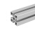 国标4040工业流水生产线自动机器人设备框架梅花孔薄款重型铝型材 国标4040-0.7银白