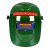 全自动电焊面罩自动变光头戴式焊工面罩护脸全脸防烤电焊面罩眼镜 黑色【不变光】