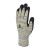代尔塔（DELTAPLUS） 202052 防油丁腈涂层防切割手套 通用劳保手套耐热防割 黄灰色（黑色涂层） 1付
