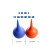 实验室用橡胶洗耳球大中小号(30-60-90ml) 皮老虎吹气球清洁球刻 30ml直径40毫米