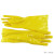 东亚 045加长浸塑手套 PVC防水防酸碱耐油棉毛布内衬工业防化手套 28cm黄色PVC手套
