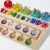 中精质造儿童木制磁性数量颜色计数分类套柱积木对数板运笔迷宫走位板玩具 三合一走珠对数珠子
