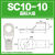 SC10/16/25/35/50/70-6-8-10平方窥口铜鼻子接线端子线耳卡子 SC10-1010平方 螺丝M10