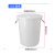 工孚 大号加厚塑料圆桶圆形收纳桶 大容量水桶 100L白色无盖 一个价