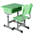 中小学生补习托管班辅导培训桌椅单人升降课桌椅双人 套管ABS绿色