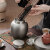 哲明 大明式罗汉手工锡罐锡制纯锡茶叶罐便携旅行禅意中式茶罐 大明式-素面