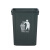 塑料垃圾桶厨房大号户外环卫垃圾箱分类商用工业无盖加厚 40L加厚桶无盖灰色