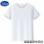 迪士尼纯棉亲子T恤短袖纯色圆领定制印图字logo2021新款潮特别的春夏装 NS2020T恤短袖白 儿童S