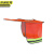 京洲实邦荧光橙可折叠透气款 遮阳帽配安全帽防晒建筑工地遮阳板罩JZSB-9126