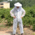 定制适用防护服防蜂服连体防蜂衣养蜂帽透气型防蜜蜂蜂衣养蜂工具全套 连体衣XL码   173-178 橡胶手套10件套