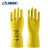 兰浪LANON SR206进口天然橡胶耐酸碱手套 工业实验室清洁防滑透气劳保手套 3双 XL码 