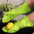 CT施达丁腈手套 无味加厚耐用防滑防水家务手套 厨房洗碗洗衣乳胶橡胶手套绿色大码10双TM-RG 6097L/G（10）