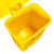庄太太 【30L黄色】加厚带盖脚踏式医疗废物垃圾桶利器盒