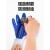木工手套 手套劳保工地干活耐磨工作防滑防水劳动橡胶乳胶胶皮白线手套HZD 12双-蓝色-【加厚】耐用家庭款 均码