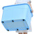 亚岳收纳箱塑料周转箱储物整理箱子收纳盒 北欧蓝小小号5L