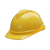 禄美安全帽V型透气禄美国标ABS加厚带帽檐头盔工业安全帽头部防护 黄色 现货当天发，定制3天发货