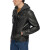 李维斯（Levi's）男式夹克Jersey Hood 常规款运动外套 简约时尚百搭舒适皮衣 Blac 深棕色 3X