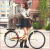 扬笙福定制女款自行车自行车上班代步自行车男女中大学生自行车适配 卡其色高配款