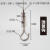 钢丝绳配件吊灯绳钢丝吊码吊线吊灯配件一分二锁线器灯饰灯具配件 0.8米长压头钢丝绳10条