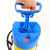 海斯迪克 HKLY-240 便携式洗眼器 验厂双口双喷头洗眼器 紧急冲淋洗眼器 5L便携式带压力表