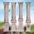 卡芬蒂罗马柱圆柱模具圆形水泥模具大全全套光面带槽欧式现浇花瓶柱模型 25公分带槽圆柱 (无万)光面头+光面脚