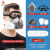 盛融乾 防毒防尘工业粉尘面具全面罩喷漆呼吸防护罩 双罐防尘毒7件套+全密封眼罩+20