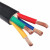 佳雁 电线电缆VVR/RVVZ 4*10平方国标阻燃铜丝电缆线 4芯软护套线 1米