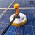 定制适用向阳天光伏板清洗机器人太阳能发电板电动清洁工具通水刷 3.5米锂电-无刷电机版 (更耐用-