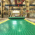  贝傅特 工厂车间防滑垫 2.5mm厚加厚耐磨防滑PVC垫仓库通道地胶垫 黄绿色1.8米宽