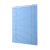 卡宝兰 铝合金折叠百叶窗帘办公室遮阳卷帘手动升降 打孔款 1平方米浅蓝色JH202厚（0.16mm）铁轨拉珠定制