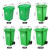 大垃圾桶大号户外环卫加厚物业小区室外环保分类塑料带盖翻盖医疗垃圾桶箱酒店大号商用绿色100L