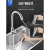 不锈钢水槽大单槽多功能韩式洗菜盆厨房洗碗槽盆 7x4配61抽拉龙头全套 配日式1下水