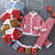 TULX冬季儿童套装三层加厚东北大花袄儿童洋气外穿中国风棉衣棉裤 红色大花套装 100cm