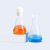 实验室三角烧瓶锥形瓶带塞250 500 1000ml配硅胶塞子加厚玻璃加热 直口150ml+塞子30-34mm
