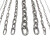 久匀 304不锈钢链条 铁链子铁锁链秋千起重链 银白色 3mm粗10米长