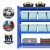 实承货架仓储货架层架家仓库用180*40*200多层货物主架100kg/层轻型超市展示架蓝色钢制储物架置物架