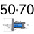模具液压油缸MOB 光杆轻型拉杆非标定制缸径3040506080 粉红色 缸径50x行程70