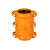 中部工品 抢修节 哈夫节QT450 水管快速抢修接头 直管堵漏器球墨铸铁 单位：个 DN200x200