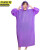 京洲实邦 加厚成人雨衣紫套头款 加厚一次性雨裤雨衣套装长款透明便携JZSB-9207