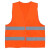 反光背心反光衣多口袋网布透气反光马甲环卫施工道路工地建设透气安全服 普通款 橘红色