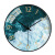 青鸟飞鱼大海系艺术钟表挂钟客厅创意海洋现代简约石英钟静音个性壁钟 010玫瑰金 8英寸